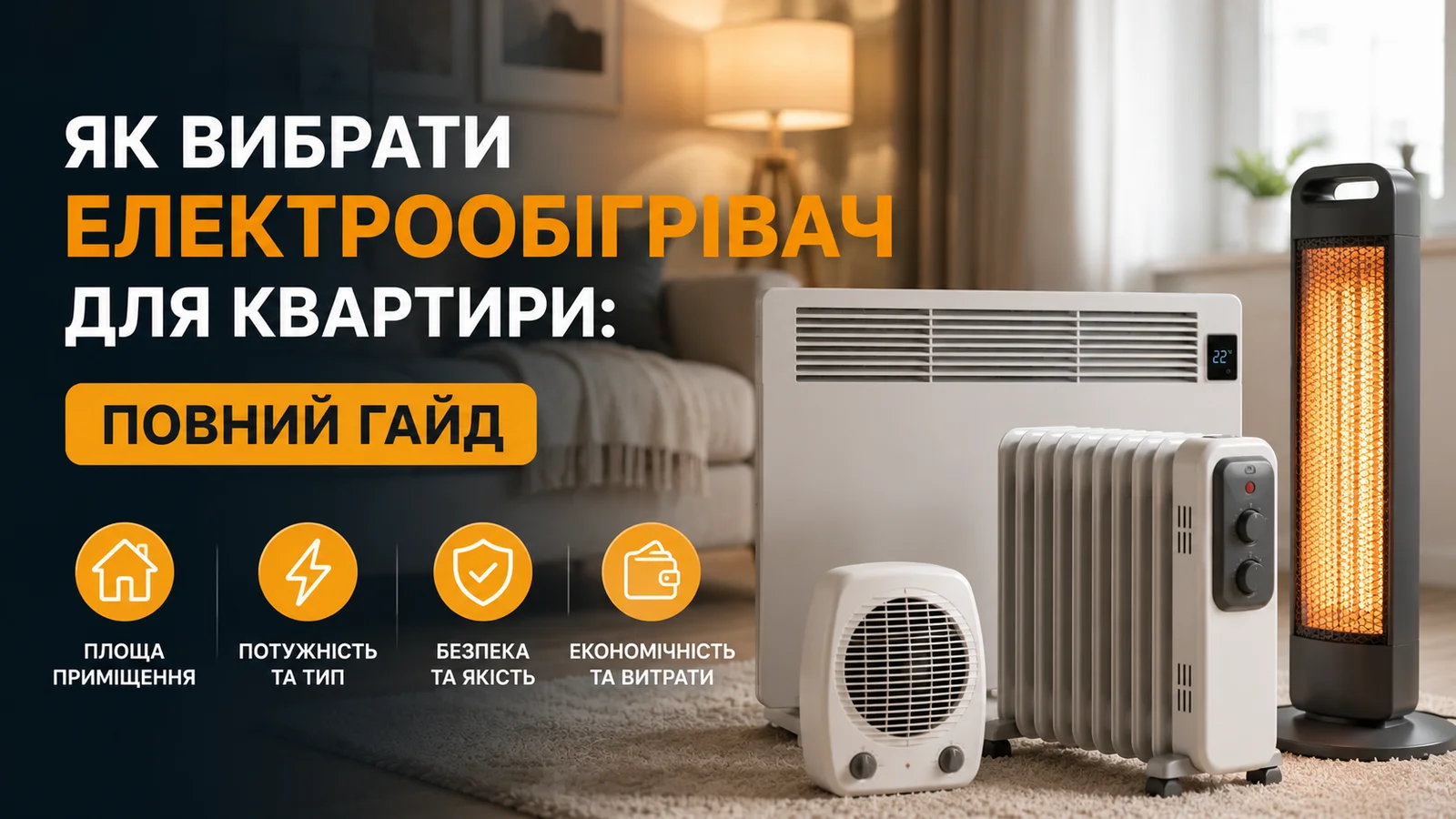 Як вибрати електрообігрівач для квартири: повний гайд