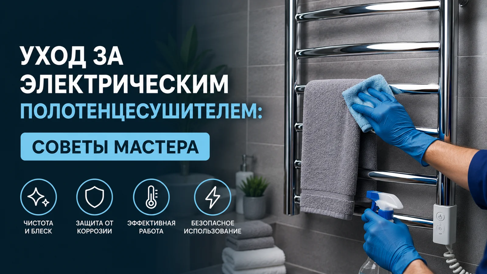 Уход за электрическим полотенцесушителем: советы мастера