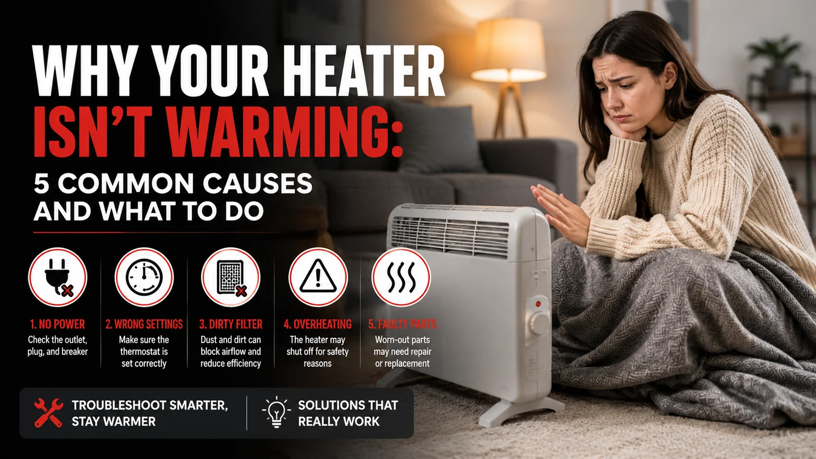 Why your heater isn't warming: 5 common causes and what to do